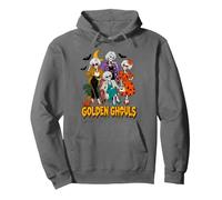 The Golden Ghouls Funny Halloween Lover Skeleton Ladies Pullover Hoodie