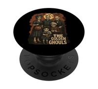 The Golden Ghouls Skeleton Family Art PopSockets Adhesive PopGrip