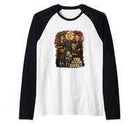 The Golden Ghouls Skeleton Family Art Raglan Baseball Tee