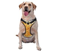 The Golden Leopard reflective Oxford unobstructed pet vest, easy to control handle, suitable for small, medium and large dogs