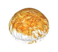 The Golden Leopard Reusable shower cap - double-layer waterproof, elastic, environmentally friendly daily use shower cap