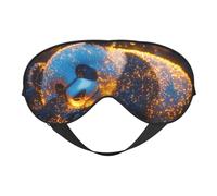 The Golden Light Scattered The Panda Print Sleep Mask with Adjustable Strap, Comfortable Eye Cover for Travel, Yoga, Napping, Sleeping & Relaxation