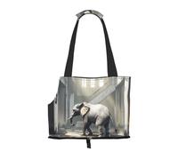 The Golden Mammoth in The Dilapidated City Pet Tote Bag Foldable Handbag Carrier for Small Dogs Cats Puppy Portable Travel Shoulder
