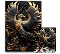 The Golden Phoenix Puzzles for 1000Piece Challenging Puzzles Perfect for Family Gatherings Birthdays Holidays 1000 PCS(38x26cm)