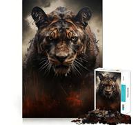 The Golden Predator Jigsaw Puzzles for Teenagers 1000 Piece Raise Memory Leisure Time Clean Edge Lovely Present (38x52cm)