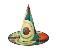The golden ratio Foldable Witch Hat, Lightweight Pointed Wide Brim Hat | soft woven fabric, folds and rolls for storage, compact travel build, one size for adult dress-up 3 PCS