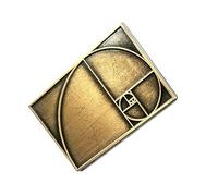 The Golden Ratio Mathematical Maths Curve Metal Pin Badge