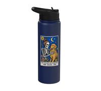 The Golden Retriever Mom Tarot Card Stainless Steel Insulated Water Bottle