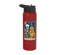 The Golden Retriever Tarot Card Stainless Steel Insulated Water Bottle