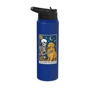 The Golden Retriever Tarot Card Stainless Steel Insulated Water Bottle