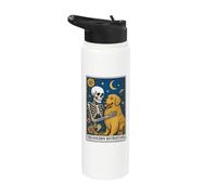 The Golden Retriever Tarot Card Stainless Steel Insulated Water Bottle