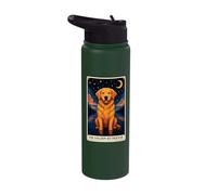 The Golden Retriever Tarot Card Stainless Steel Insulated Water Bottle