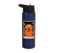The Golden Retriever Tarot Card Stainless Steel Insulated Water Bottle