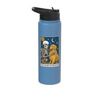 The Golden Retriever Tarot Card Stainless Steel Insulated Water Bottle
