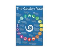 The Golden Rule Canvas Poster Wall Art Poster Suitable for Room Aesthetics And Decoration Bedroom And Living Room Unframe-style 12x18inch(30x45cm)