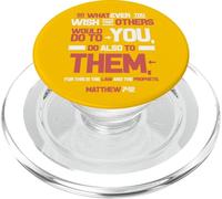 The Golden Rule Do Unto Others Matthew 7 12 ESV PopSockets PopGrip for MagSafe