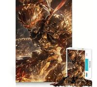 The Golden Warrior Jigsaw Puzzles for Teenagers 1000 Brain Workout Toy Simple Fun Image Assembly Cherished Gift (38x52cm)