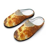The Golden Wings Phoenixs Cotton Slippers for Women Indoor Outdoor Slipper Slip-On Memory Foam Home Shoes
