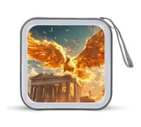 The Golden Wings Phoenixs Portable CD Case Storage Bag 40 Capacity CD Holder Wallet Plastic DVD Collection Bags