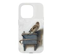 The Goldfinch bird painting by Carel Pietersz Case for iPhone 15 Pro