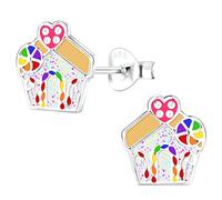 The Goldmine - 925 Sterling Silver Christmas Stud Earrings (18: G/Bread House 2 (17273))