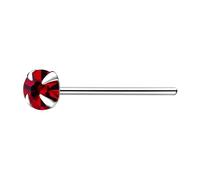 The Goldmine - 925 Sterling Silver Nose Stud with 3mm Claw-Set Crystal