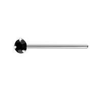 The Goldmine - 925 Sterling Silver Nose Stud with Small 2mm Claw-Set Crystal
