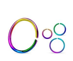 The Goldmine - Annealed/Bendable 316L Surgical Stainless Steel Ring - please choose thickness and size