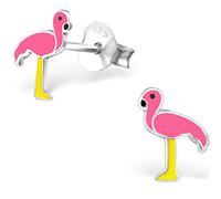 The Goldmine - Cute 925 Sterling Silver Flamingo Stud Earrings