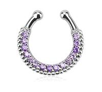 The Goldmine - Non-Pierced Clip-on Septum Hanger - please choose colour