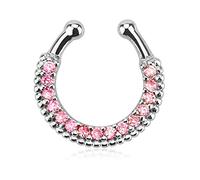 The Goldmine - Non-Pierced Clip-on Septum Hanger - please choose colour