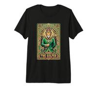 The Golfer Lion Tarot Card Vintage Art Nouveau Premium T-Shirt