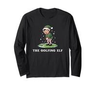 The Golfing elf Funny Elf Golfing Christmas for Golfer Long Sleeve T-Shirt