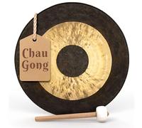 The Gong Shop 12” Chau Gong/Chinese Chau Gong/Includes Gong Mallet & Hanging String/Authentic Hand Hammered Bronze Chinese Gong - Hand Selected to Ensure Quality