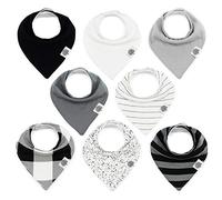 The Good Baby Parker Baby Bandana Drool Bibs â€“ 8 Pack Baby Bibs for Boys Girls Unisex -Lunar Set