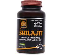 The Good Guru Gold Shilajit Extract + Organic Ashwagandha KSM-66 90 Capsules