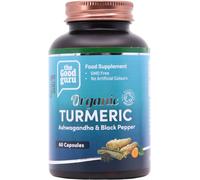 The Good Guru Organic Turmeric, Ashwagandha & Black Pepper 60 Capsules