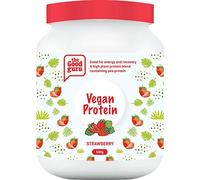 The Good Guru Vegan Protein Powder Blend | Contains Organic Turmeric | Organic Pea Protein Powder | Lactose Free | Dairy Free Shake in Vanilla, Strawberry, Wild Berries & Coconut (Strawberry)