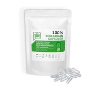 The Good Guru Vegetarian Empty Clear Capsules - Size 00-1000 Count - Vegan Plant Based Capsule Compatible with Capsule Filling Machine (Transparent)