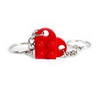 The Good Idea｜Red Heart Couple Keychain Love Keyring Valentines Gifts Girlfriend Boyfriend Friendship