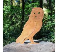 The Good Life Core-Ten Rusty Barn Owl Garden Ornament Figurine Approx 30cm High 25cm Wide