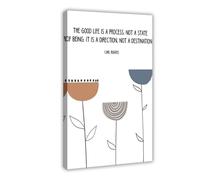 The Good Life Is A Process Carl Rogers Therapy Quote, Mental Health Poster, CBT Canvas Poster Wall Art Decor Print Picture Paintings for Living Room Bedroom Decoration 16x24inch(40x60cm)