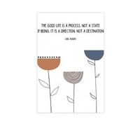 The Good Life Is A Process Carl Rogers Therapy Quote, Mental Health Poster, CBT Canvas Poster Wall Art Decor Print Picture Paintings for Living Room Bedroom Decoration 12x18inch(30x45cm)