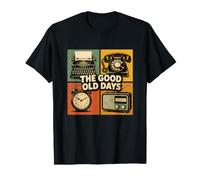 The Good Old Days Retro Typewriter Phone Radio T-Shirt