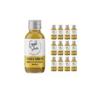 The Good Shots - Ginger and Turmeric Health Shot Drinks, High Strength, Vegan, Immune Support, Fresh Turmeric Root and Ginger 60ml Bottles Multipack, Made with 100% Pressed Juice