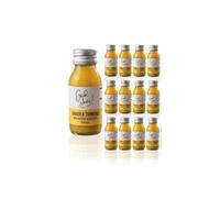 The Good Shots - Ginger and Turmeric Health Shot Drinks, High Strength, Vegan, Immune Support, Fresh Turmeric Root and Ginger 60ml Bottles Multipack, Made with 100% Pressed Juice
