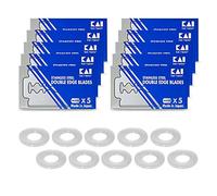 The Goodfellas' Smile Kai Shaving Blades 50pcs + 10 Washers, Silver, Men's Grooming, Adult Male, Unisex
