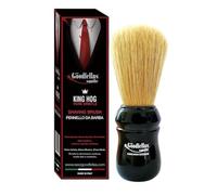The Goodfellas' smile King Hog by Omega Brushes. Pure Bristle Shaving Brush. 70mm Bristle for Face Lathering -
