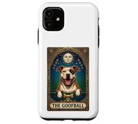 The Goofball Pitbull Tarot Card - Funny Pibble Dog Mom/Dad Case for iPhone 11