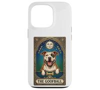 The Goofball Pitbull Tarot Card - Funny Pibble Dog Mom/Dad Case for iPhone 13 Pro
